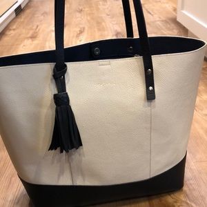 Cole Haan leather tote handbag.